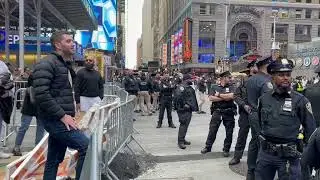 Israel and Palestine intense war in Times Square 🇺🇸