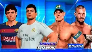 Cristiano Ronaldo y Messi VS John Cena Y Randy Orton !! - WWE2K16 - ElChurches