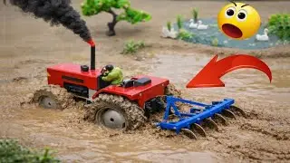 Diy mini Hulk and tractor project | Mini Tractor Is Plowing In Mud @maazcreator