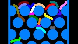 Slimy Worm Race in Algodoo