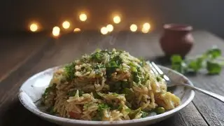 Matar pulao | Green peas pulao | veg pulao #trending #matarpulao #greenpeas ingredients in caption 👇