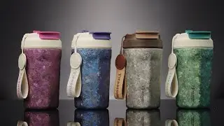 Crystallized Titanium Insulated Travel Coffee Mug 400ml/14 fl oz - 4 Colors | SilverAnt Outdoors