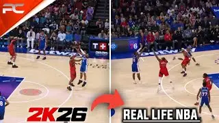 Реалистичная технология ReShade в NBA 2K26 (в разработке) против реальной игры в НБА выглядит ПОТ...