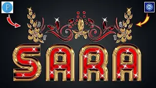 Glass Font Editing Name In PixelLab Ps Cc 2022 | Glass Font Editing kese Kare | Zarraq Creation