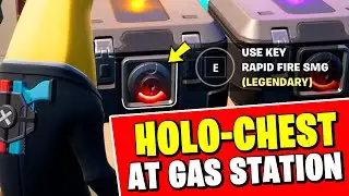 Open a Holo-Chest with a Key at a Gas Station (ALL LOCATIONS) - Fortnite