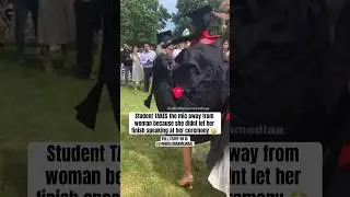 Student TAKES Mic From Woman At Graduation 😳