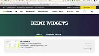 FUSSBALL.DE Wettbewerb Widget f&uuml;r Wordpress Website generieren Tutorial