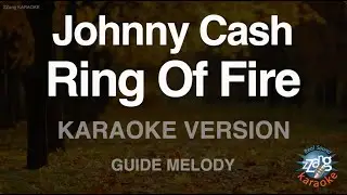 Johnny Cash - Ring Of Fire (Melody) (Karaoke Version)