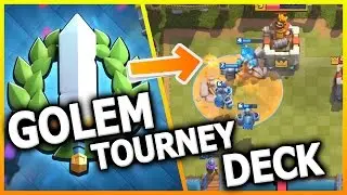CHALLENGE TOURNAMENT GOLEM DECK!! NO LEGENDARY CARDS! | Clash Royale | GOLEM DECK LIVE BATTLES