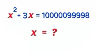 A nice math Olympiad question |Solve for x