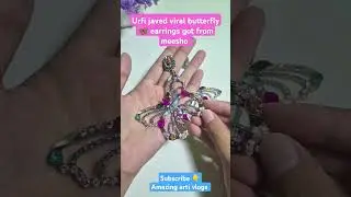 Urfi Javed's viral butterfly🦋earrings got from @Meesho #urfijaved #girlsfashion #earrings #shorts