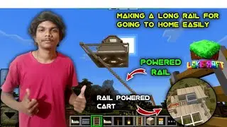 I MAKE A POWERED RAIL FOR GOING TO HOME EASILY 😉 || MINECRAFT || #minecraft #minecraftsurvival