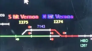 09/13/25 - Two trains in Mount Vernon, Illinois with ATCS signal indications