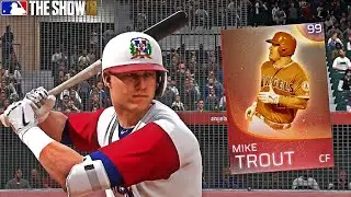 99 IMMORTAL MIKE TROUT DEBUT!!! MLB THE SHOW 18 DIAMOND DYNASTY