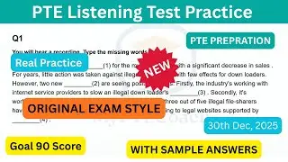 PTE Listening Fill in the Blanks | High-Scoring Strategy, Tips & Practice | 30 Dec 2025 | MyPTECoach