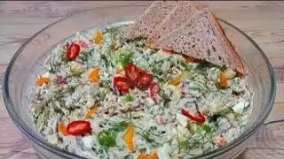 Salată cu Macrou afumat și maioneză de casă/simplu, rapid și delicios 😃Monik Cooking 