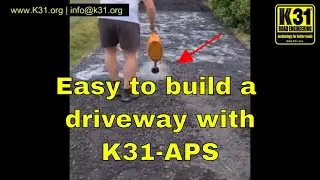 Mixing recycled asphalt with K31-APS to build a good quality inexpensive driveway