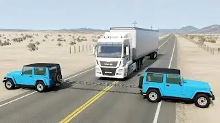 Cars vs Chained Cars - BeamNG.Drive #1