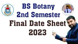Date Sheet 2023 | BS 2nd Semester