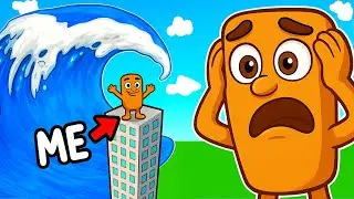 Surviving NATURAL DISASTERS in Roblox! (Italian Brainrot)