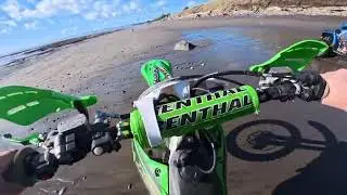 Dirt bike ride on local Beach/Off road adventure