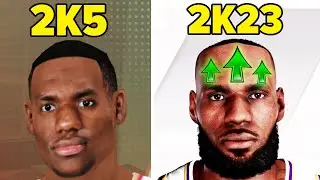Lebron James Hairline Evolution (NBA 2K5 - 2K23)