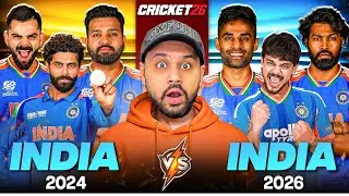 IND 2024 T20 WC XI vs IND 2026 T20 WC XI 😍 Cricket 26