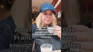 American Tourist Discovers Real Coffee #shorts #comedy #comedian #coffee #paris