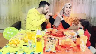تحدي اللون البرتقالي ضد الأصفر | انفصلنا 😢