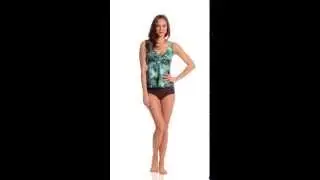 Topanga Trinidad Twist Bra Tankini Top | SwimOutlet.com