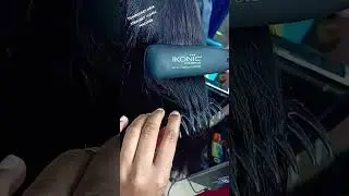 temporary hair straight#iconic machine hair straight Ning \\YouTube short video viral video 😊 by #ne