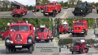 [40. Braunschweiger Oldtimertreffen] Rundhauber-Löschzug, Feuerschutzpolizei und mehr