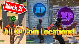 Fortnite Week 2 *ALL* XP Coin Locations!! (C2S4)
