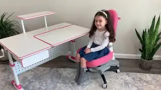 ApexDesk Little Soleil Kids Desk and Chair Bundle
