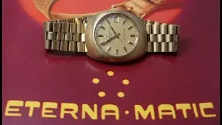 1968 Eterna-Matic Concept 80 men's vintage watch in great condition.  Model reference 452T.