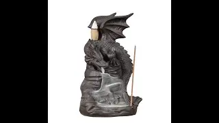 Ceramic dragon waterfall backflow Incense burner
