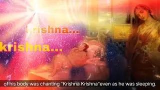 Arjuna chanting Krishna Krishna in dream
