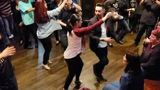 Salsa lessons at Stevens Steak House