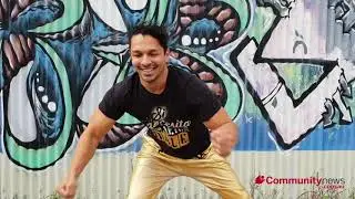 Yanique Dance Fusion owner Yannick Benoit doing Mauritian dance