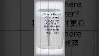 Now you Can change the filter With Atmosphere Mini by yourself #airpurifier #breatheclean #malaysia