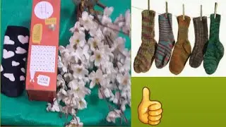 How to make flower vase/easily at home, from using #old socks and Cardboard box#