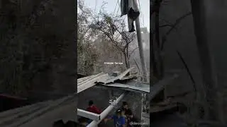 North Gaza: Free falling, PIJ, rocket hits the street, killing girl and dozens of wounded civilians