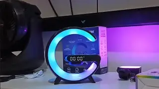 Unboxing RGB light Clock rgb lighting wireless charging 