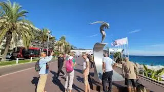 Promenade des Anglais , Nice Boardwalk , France - French Riviera