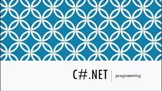 C# Tutorial 1 - how to create simple console application
