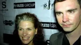 Actress Lorali McGill and Actor/Producer Timothy Woodward Jr. at Toys for Tots benefit