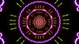 6 Hours 4K UHD Neon Tunnel Vibes Infinite Glow | Background Party