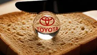 Asmr CRYSTAL LOGO Crushing 🔪 Spreading FAMOUS Car Droplets on Toast!? Satisfying! (4K)