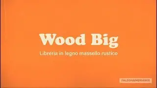 Libreria legno massello artigianale su misura - Wood Big