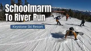 Schoolmarm to River Run - Keystone Ski Resort - Dercum Mountain - #skiing #keystoneresort